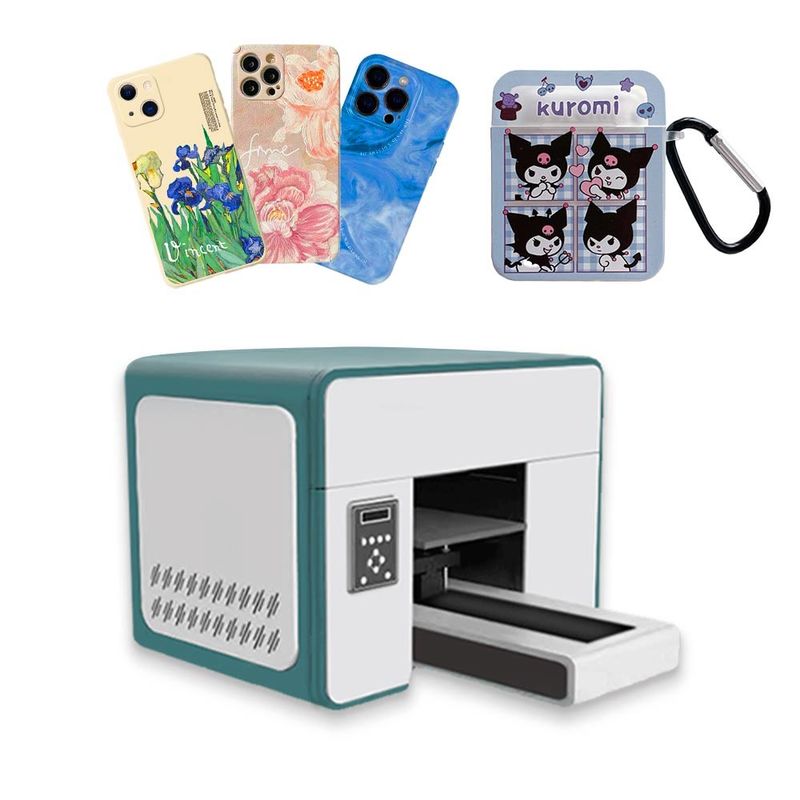Inkjet-A3 UV-Hybrid-Drucker in Glas Mobilcover-Druckmaschine 8 Farbe