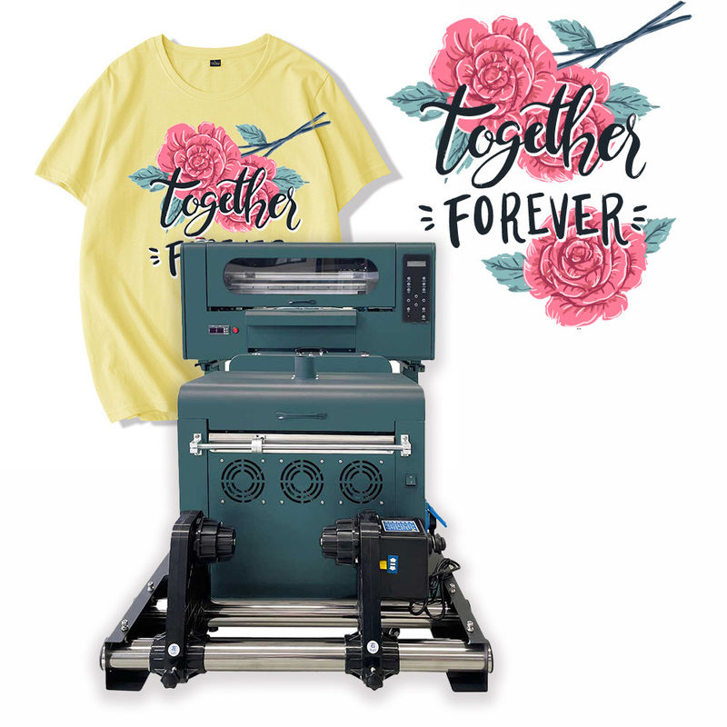 30cm DTF-Drucker EPSON XP600 Kopf A3-Größe Dtf-Drucker mit Shake-Pulver-Maschine für T-Shirts