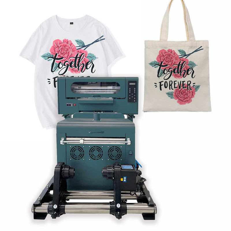 Dual Xp600 Head DTF Inkjet-Drucker 30cm T-Shirt-Transfer-Drucker Haustierfilm-Drucker