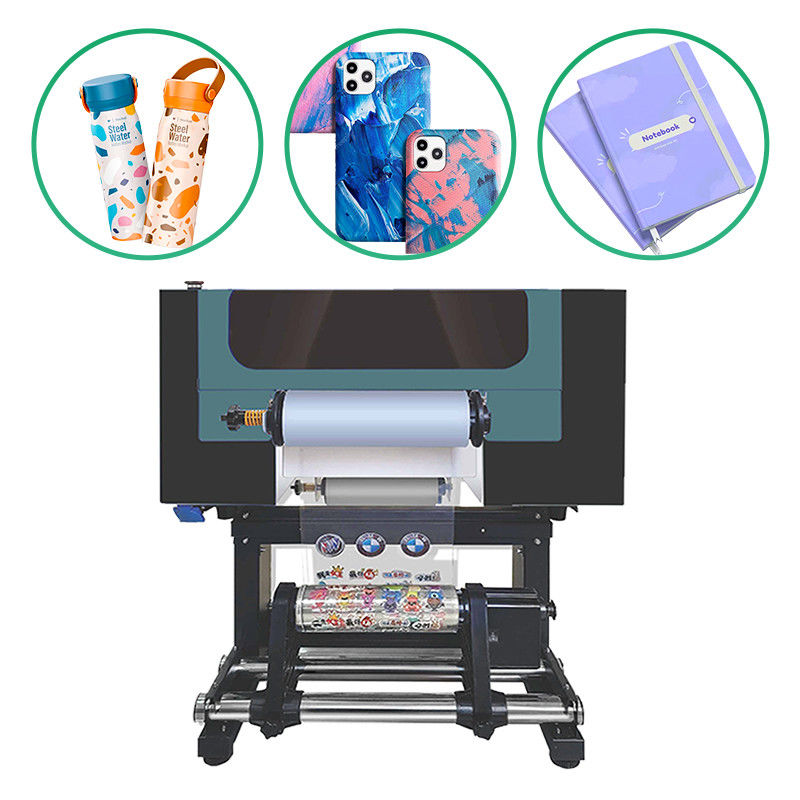 Doppelkopf I3200 UV-Drucker Roll To Roll UV Dtf Aufkleberdrucker mit Laminator
