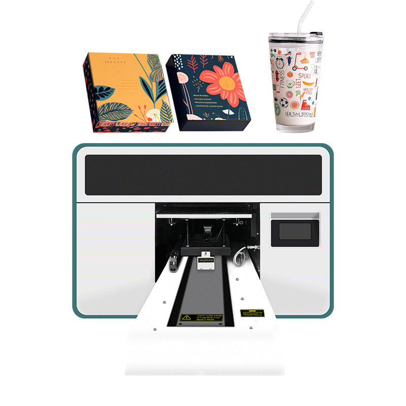 UV-Hybriddrucker mit hoher Haltbarkeit 30cm UI-HD Kopf Glas Flaschenstift LED Lack UV Inkjet Druckmaschine