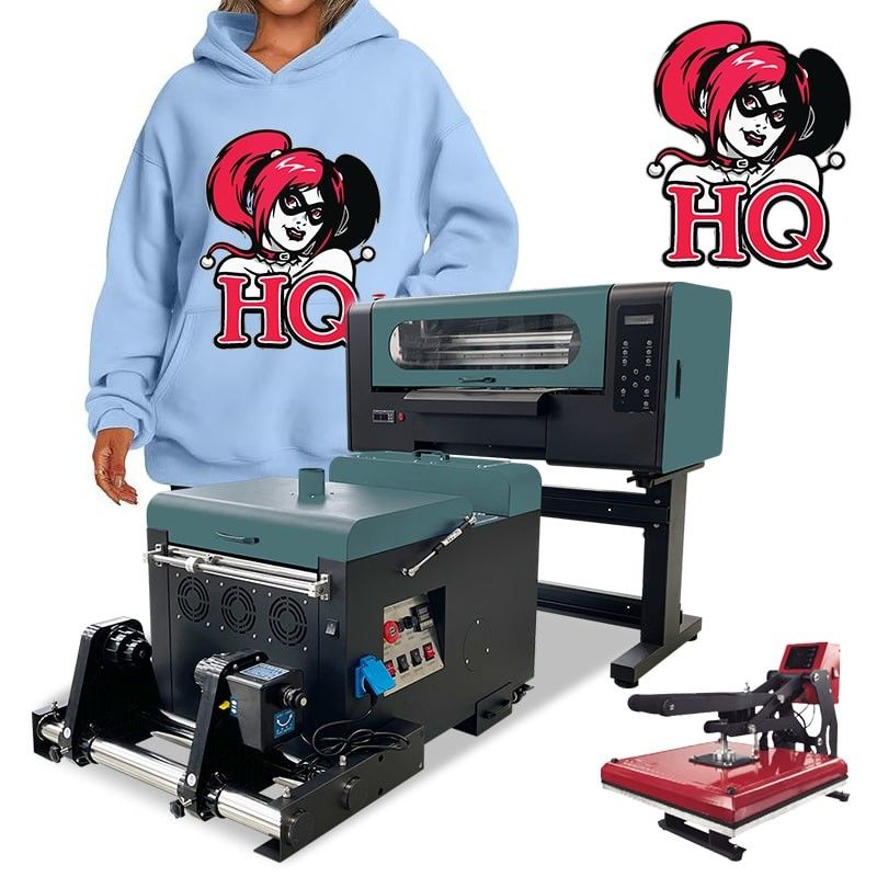 A3-PET-Filmdruckmaschine DTF-T-Shirt-Druckmaschine mit Schüttelpulvermaschine für Schleppkopf