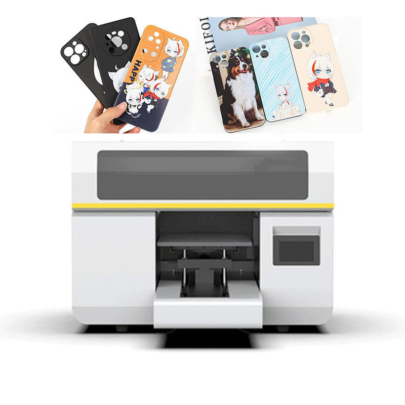 A3-Größe Druckbreite A3-UV-Drucker mit K/C/M/Y W V Tintenfarbe und maximale Geschwindigkeit 3m2