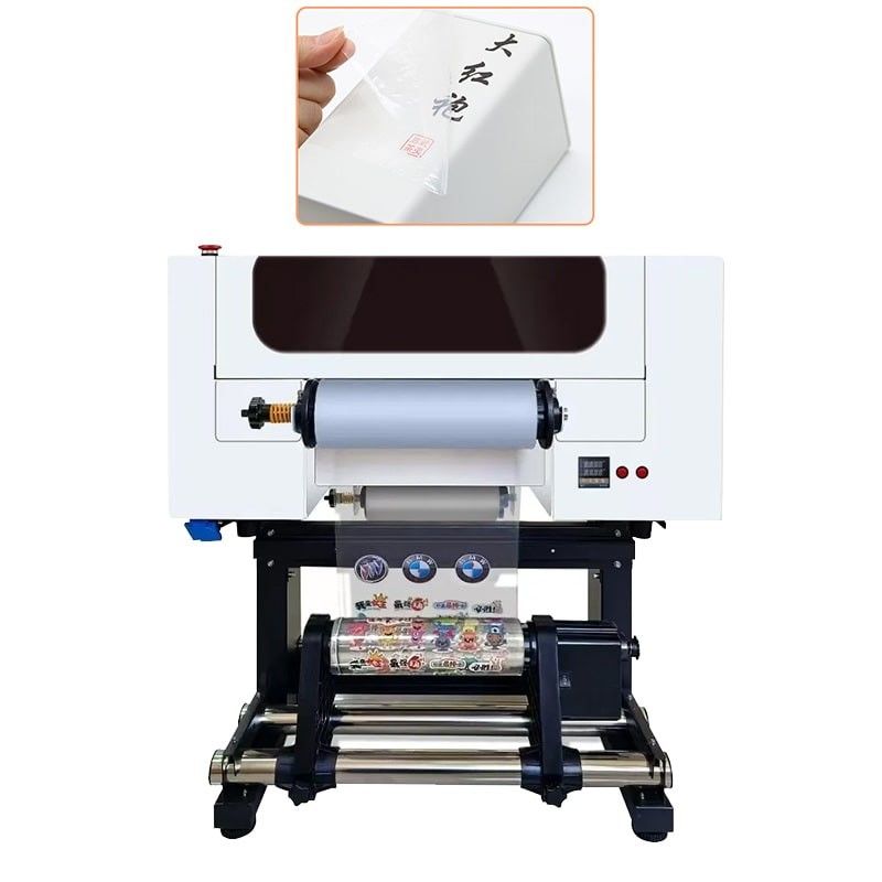 30cm UV DTF Drucker Roll-to-Roll A3 UV DTF Drucker mit zwei XP600 Kopf