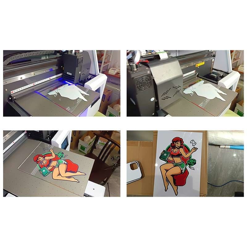 8 Kanal-Druckerkopf Digitaler UV-Flachboden-Drucker für den Druck von Acryl-Metall-Glanz-Kunststoffen