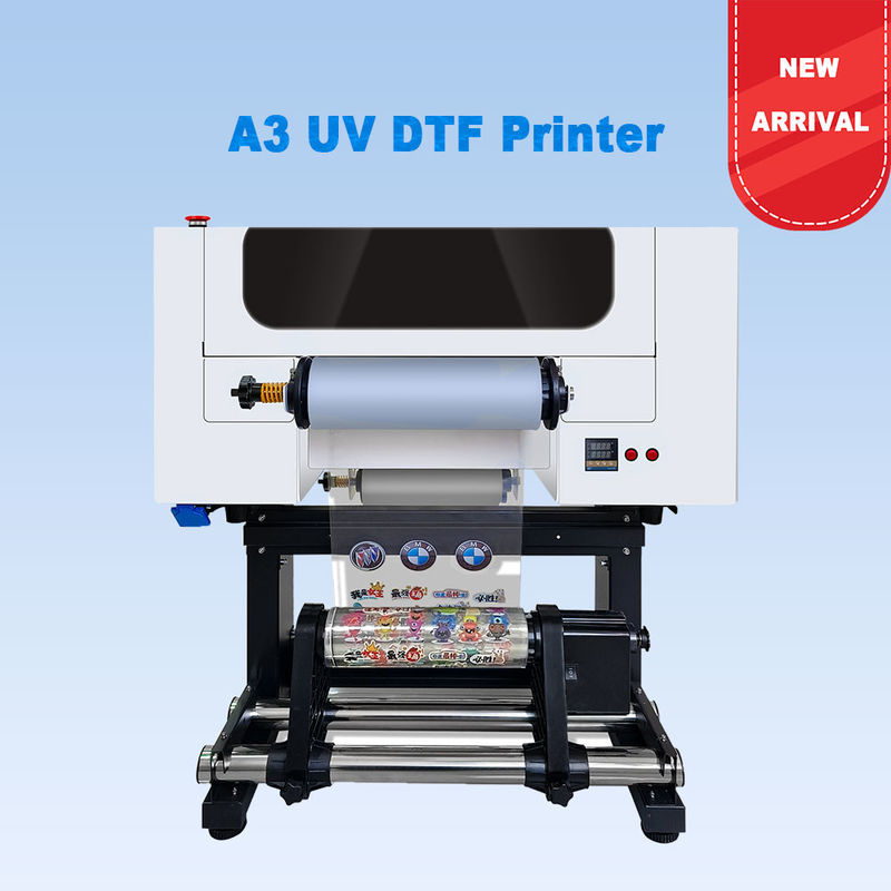 A3 UV-DTF-Drucker Logo-Druck 30CM Roll to Roll UV-DTF-Drucker mit Lamination für Aufkleber