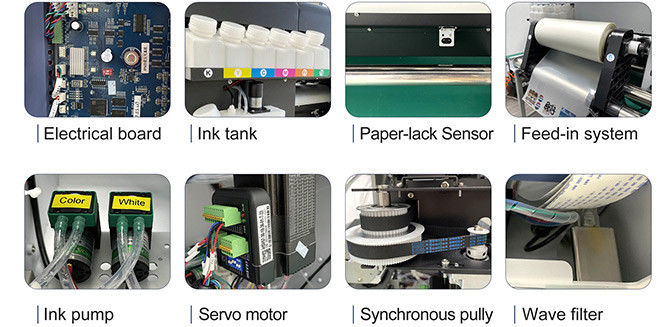 Direkt auf Film VT-300 A3 DTF-Drucker mit CMYK+W Farben für Textilanwendungen