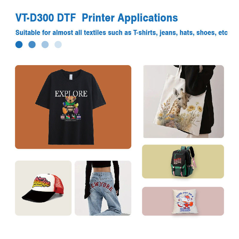 2024 Weiß Digital A3 DTF Drucker XP600 Pet Film 13 Zoll für jedes Textil