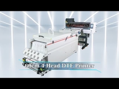 24 Zoll DTF Drucker Vier I3200 Roll To Roll Pet Film DTF Druckmaschine mit 60cm DTF Pulver S